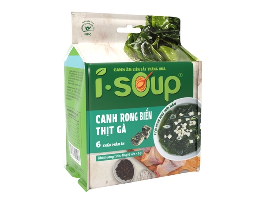 Gói 6 Viên Canh Rong Biển Thịt Gà 7g Isoup ảnh 0