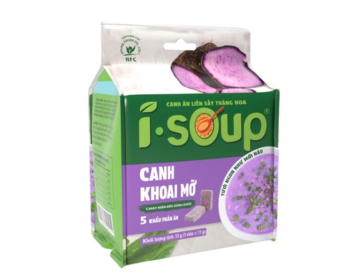 Canh Khoai Mỡ Chay 55g Isoup ảnh 0