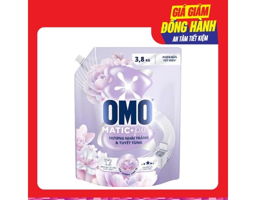 Nước Giặt Cửa Trên Nhài Trắng & Tuyết Tùng 3.8Kg OMO ảnh 0