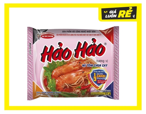 Mì Hảo Hảo Tôm Chua Cay Gói 75g ACECOOK ảnh 0