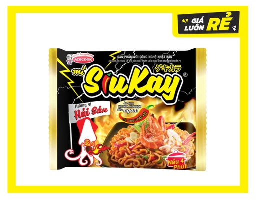 Mì Siukay Acecook Hương Vị Hải Sản Gói 128g ACECOOK ảnh 0