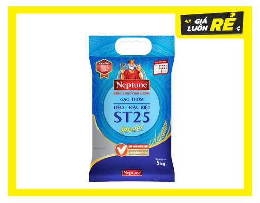 Gạo Thơm Đặc Sản ST25 Đặc Biệt 5kg Neptune ảnh 0