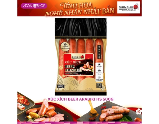 Xúc Xích Beer Arabiki - 500g/gói (5 cây x 100g) SHINSHU ảnh 0