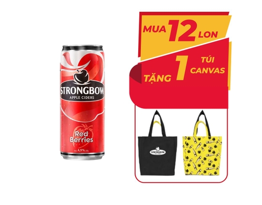 Nước Táo Lên Men Vị Dâu Đỏ 320ml Strongbow ảnh 0