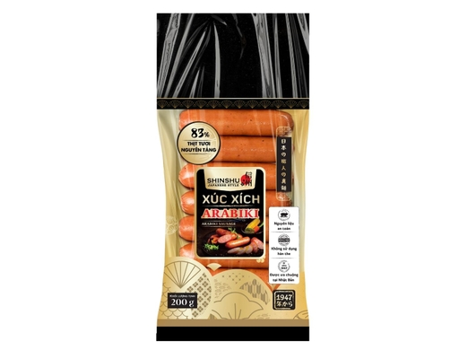 Xúc Xích Arabiki - 200g/gói (8 cây x 25g) SHINSHU ảnh 1