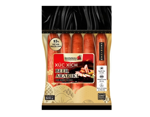 Xúc Xích Beer Arabiki - 500g/gói (5 cây x 100g) SHINSHU ảnh 1