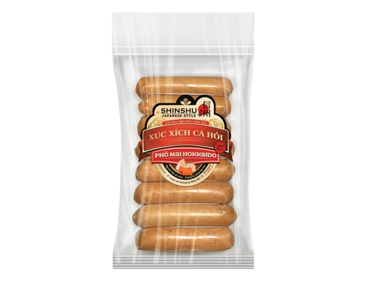 Xúc Xích Cá Hồi Phô Mai Hokkaido - 200g/gói (8 cây x 25g) SHINSHU ảnh 1