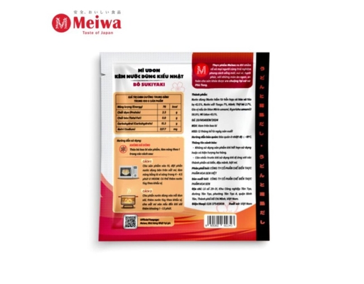 Mì Udon Bò Sukiyaki Meiwa 290g Hoa Sen Việt ảnh 1