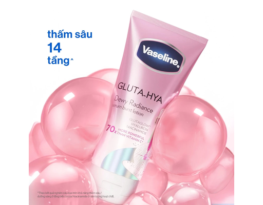 Sữa Dưỡng Thể Gluta-Hya Dưỡng Sáng Ẩm Mượt Ban Đêm 300ml Vaseline ảnh 3