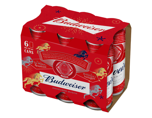 6 Lon Bia Budweiser 330ml Budweiser ảnh 0