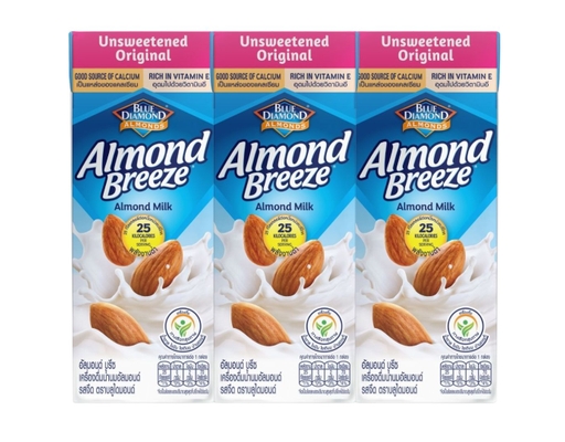 Lốc 3 Sữa Hạnh Nhân Không Đường 180ml Almond Breeze ảnh 0