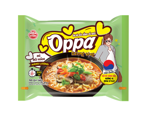 Mì Ăn Liền Oppa Bò Hầm 65g Otoki ảnh 0