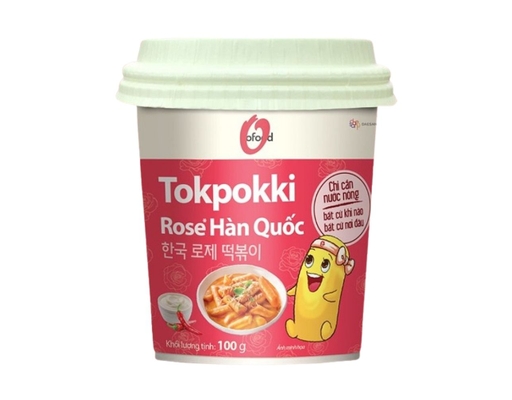 Bánh Gạo Ly Tokpokki Rose Hàn Quốc 100g O'Food ảnh 0