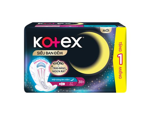 Băng Vệ Sinh Ban Đêm Có Cánh 35cm 8 Miếng Kotex ảnh 0