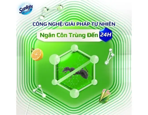 Nước Lau Sàn Tinh Dầu Thảo Mộc Quế & Cam 3.4kg Sunlight ảnh 3