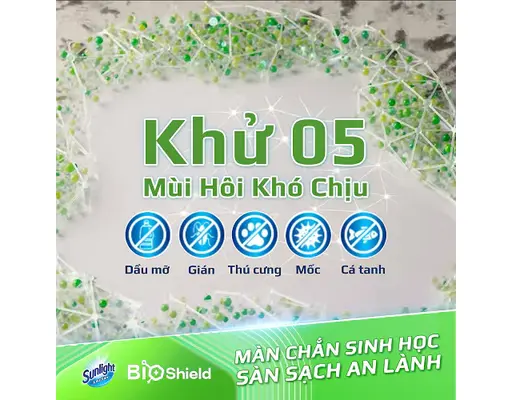Nước Lau Sàn Chanh Yuzu & Sả Ngăn Côn Trùng 3.4kg Sunlight ảnh 2