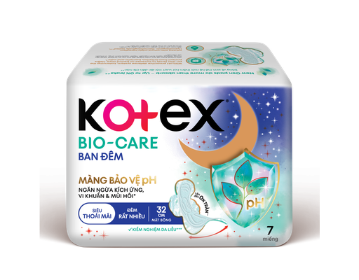 Băng Vệ Sinh Biocare Siêu Mỏng Cánh 32cm 7X24 Kotex ảnh 1
