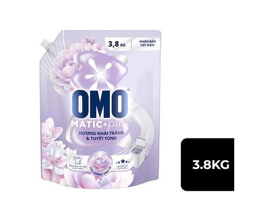 Nước Giặt Cửa Trên Nhài Trắng & Tuyết Tùng 3.8Kg OMO ảnh 1