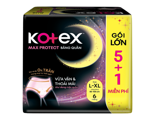 Băng Vệ Sinh Băng Quần Maxprotect Cỡ L/XL(5+1 Miếng)X8 Kotex ảnh 0
