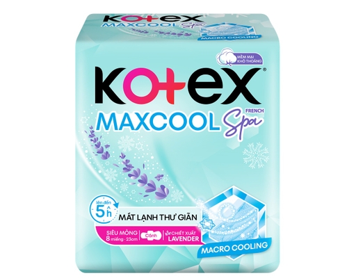 Băng Vệ Sinh Cool Siêu Mỏng Cánh 23cm 8 Miếng Kotex ảnh 0