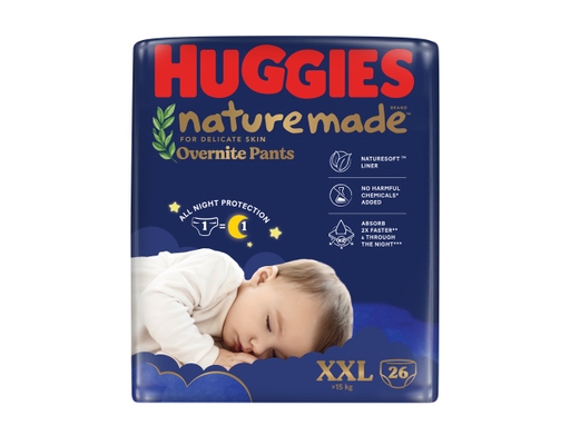 Tã Quần Ban Đêm Nature Made Size XXL26 Cho Bé Trên 15kg 26 Miếng Huggies ảnh 0