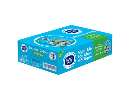 Thùng 48 Bịch Sữa Tiệt Trùng Dutch Lady Có Đường 180ml Dutch Lady ảnh 0