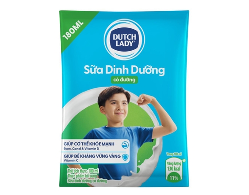 Thùng 48 Bịch Sữa Tiệt Trùng Dutch Lady Có Đường 180ml Dutch Lady ảnh 1