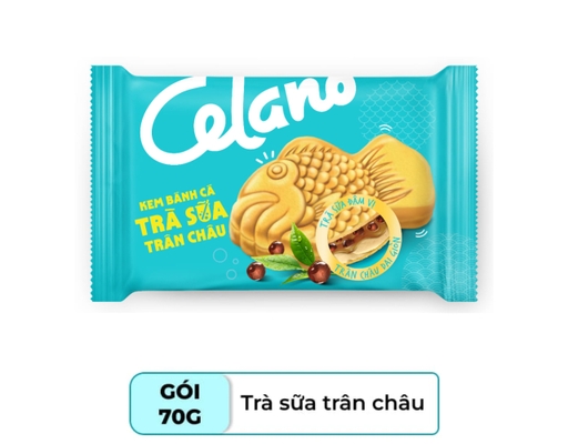 Bánh Cá Vani Đậu Đỏ & Trà Sữa Trân Châu 70gx6 Celano ảnh 2