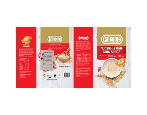 Ngũ Cốc Yến Mạch Hạt Chia Dinh Dưỡng Calsome 12X30g Calsome ảnh 1