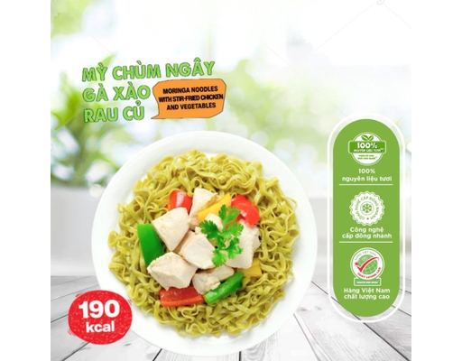 Mỳ Chùm Ngây Gà Xào Rau Củ 200g SG Foods ảnh 2