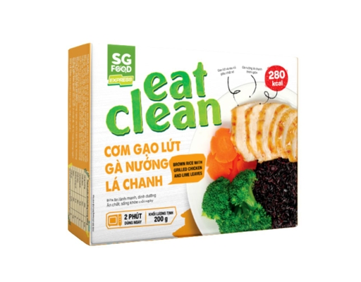Cơm Gạo Lứt Gà Nướng Lá Chanh 200g SG Foods ảnh 0