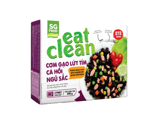Cơm Gạo Lứt Tím Cá Hồi Ngũ Sắc 200g SG Foods ảnh 0