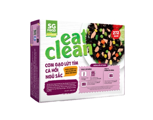 Cơm Gạo Lứt Tím Cá Hồi Ngũ Sắc 200g SG Foods ảnh 1