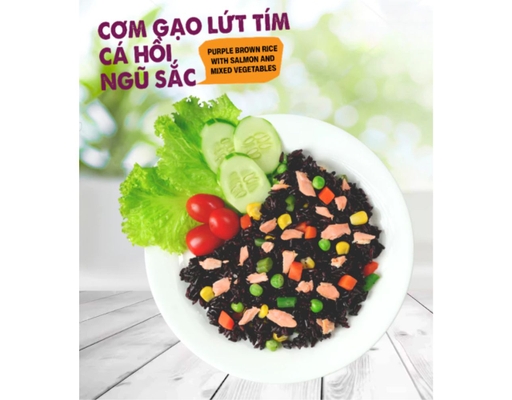 Cơm Gạo Lứt Tím Cá Hồi Ngũ Sắc 200g SG Foods ảnh 2