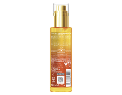 Serum+Oil Ferulic+ Uv Repair & Glow 77ml Dove ảnh 2