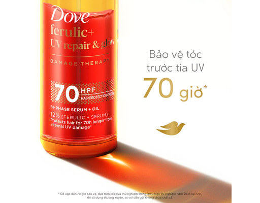 Serum+Oil Ferulic+ Uv Repair & Glow 77ml Dove ảnh 8