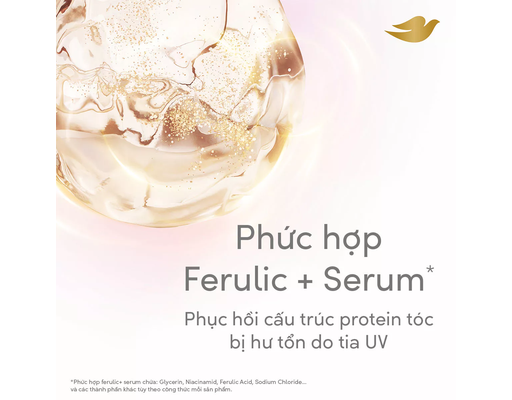 Dầu Gội Ferulic+ Uv Repair & Glow 600g Dove ảnh 2