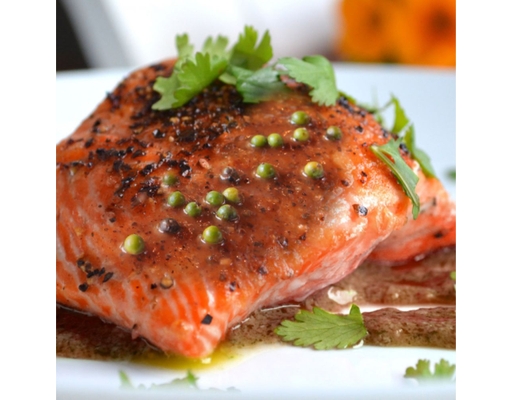Cá Hồi Fillet Xốt Tiêu Xanh 300g SG Foods ảnh 1