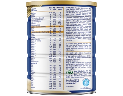 Sữa Bột Hương Vani 800g Ensure ảnh 2