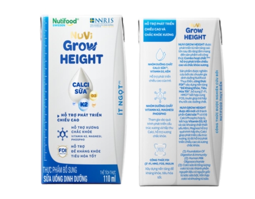 Lốc 4 Hộp Sữa Dinh Dưỡng Pha Sẵn Nuvi Grow 110ml Nuvi Grow ảnh 1