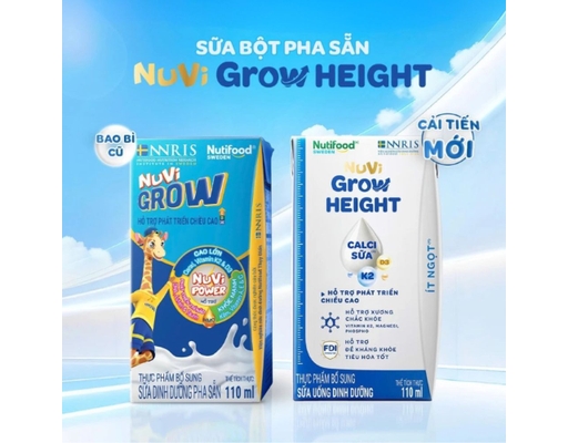 Lốc 4 Hộp Sữa Dinh Dưỡng Pha Sẵn Nuvi Grow 110ml Nuvi Grow ảnh 3