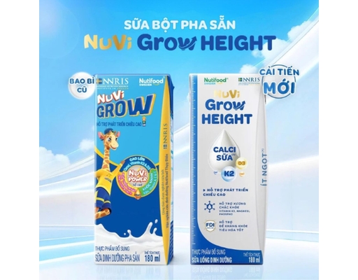 Lốc 4 Hộp Sữa Dinh Dưỡng Pha Sẵn Nuvi Grow 180ml Nuvi Grow ảnh 3