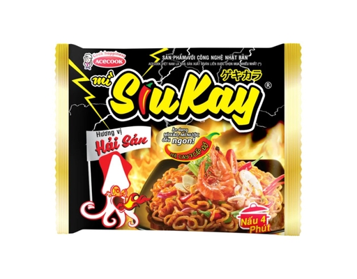 Mì Siukay Acecook Hương Vị Hải Sản Gói 128g ACECOOK ảnh 1
