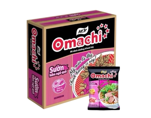 Thùng 30 Gói Mì Sườn Hầm Ngũ Quả 80g - 01104554 Omachi ảnh 0