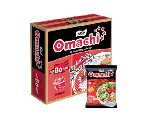 Thùng 30 Gói Mì Sốt Bò Hầm 80g - 01104561 Omachi ảnh 0