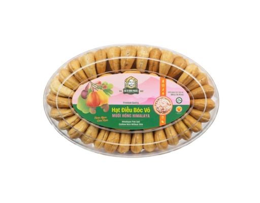 Hạt Điều Vỏ Lụa Muối Hồng Himalaya Hộp 400g Bà Tư ảnh 0