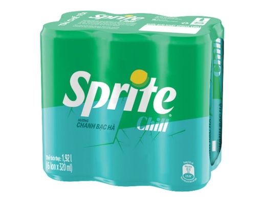 Lốc 6 Nước Giải Khát Hương Chanh Bạc Hà 320ml Sprite ảnh 0