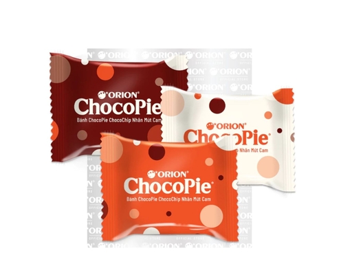 Hộp 12 Bánh Chocopie Vị Chocochip Mứt Cam 360g Orion ảnh 1