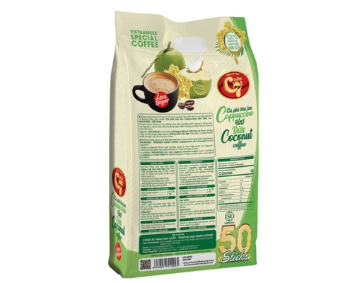 Cà Phê Hòa Tan 4in1 Vị Dừa Ít Đường 17gx50 C7 ảnh 1