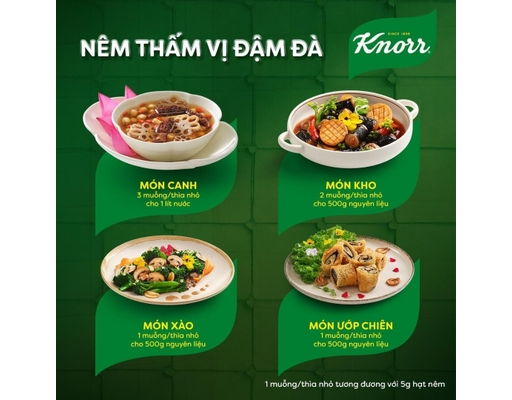 Hạt Nêm 900g Thịt Xương Tủy + Đường 300g Knorr ảnh 2